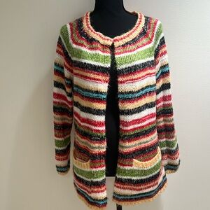 Fun striped cardigan, L/XL